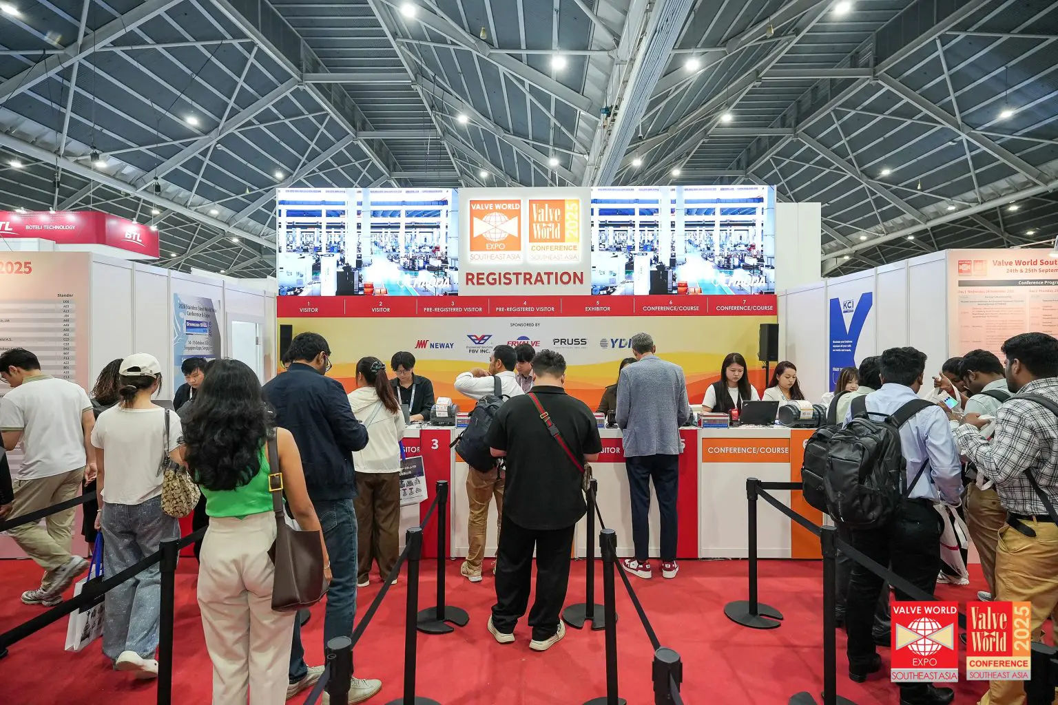 Valve World Southeast Asia registration and industry networking